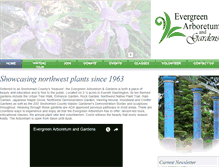 Tablet Screenshot of evergreenarboretum.com